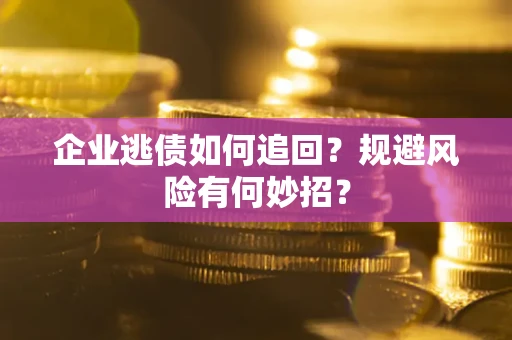 武汉企业逃债如何追回？规避风险有何妙招？