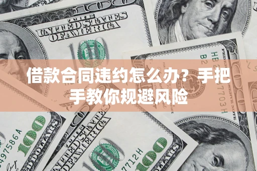 武汉借款合同违约怎么办？手把手教你规避风险