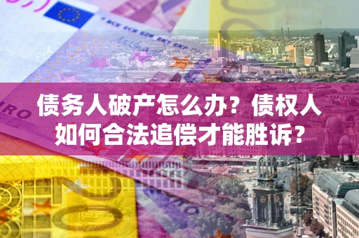武汉债务人破产怎么办？债权人如何合法追偿才能胜诉？