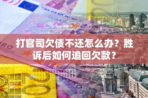 武汉打官司欠债不还怎么办？胜诉后如何追回欠款？