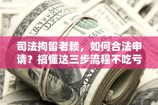武汉司法拘留老赖，如何合法申请？搞懂这三步流程不吃亏！