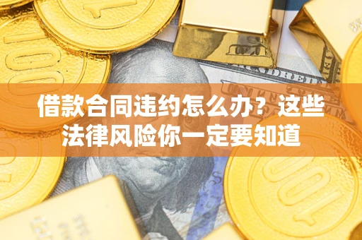 武汉借款合同违约怎么办？这些法律风险你一定要知道