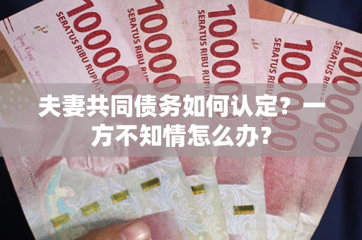武汉夫妻共同债务如何认定？一方不知情怎么办？