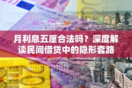 武汉月利息五厘合法吗？深度解读民间借贷中的隐形套路