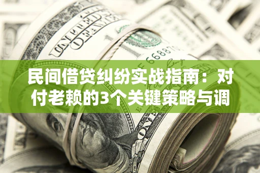 武汉民间借贷纠纷实战指南：对付老赖的3个关键策略与调解盲区解析