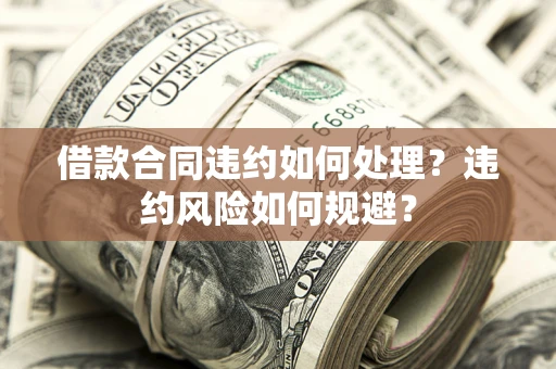 武汉借款合同违约如何处理？违约风险如何规避？