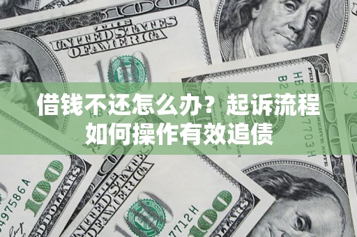 武汉借钱不还怎么办？起诉流程如何操作有效追债