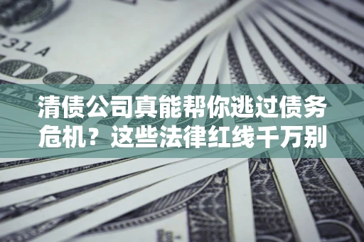 武汉清债公司真能帮你逃过债务危机？这些法律红线千万别踩