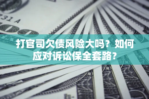 武汉打官司欠债风险大吗？如何应对诉讼保全套路？