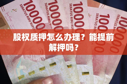 武汉股权质押怎么办理？能提前解押吗？